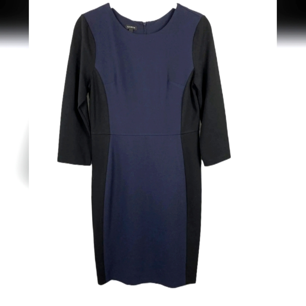 Talbots form fitting colour block Sheath dress, plus size 20W